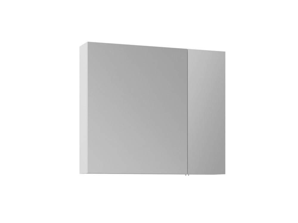Szafka łazienkowa z lustrem „Nuvola 80 v2” – 75 x 16 x 66 cm – biała