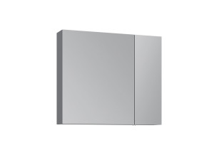 Szafka łazienkowa z lustrem „Nuvola 80 v2” – 75 x 16 x 66 cm – szara