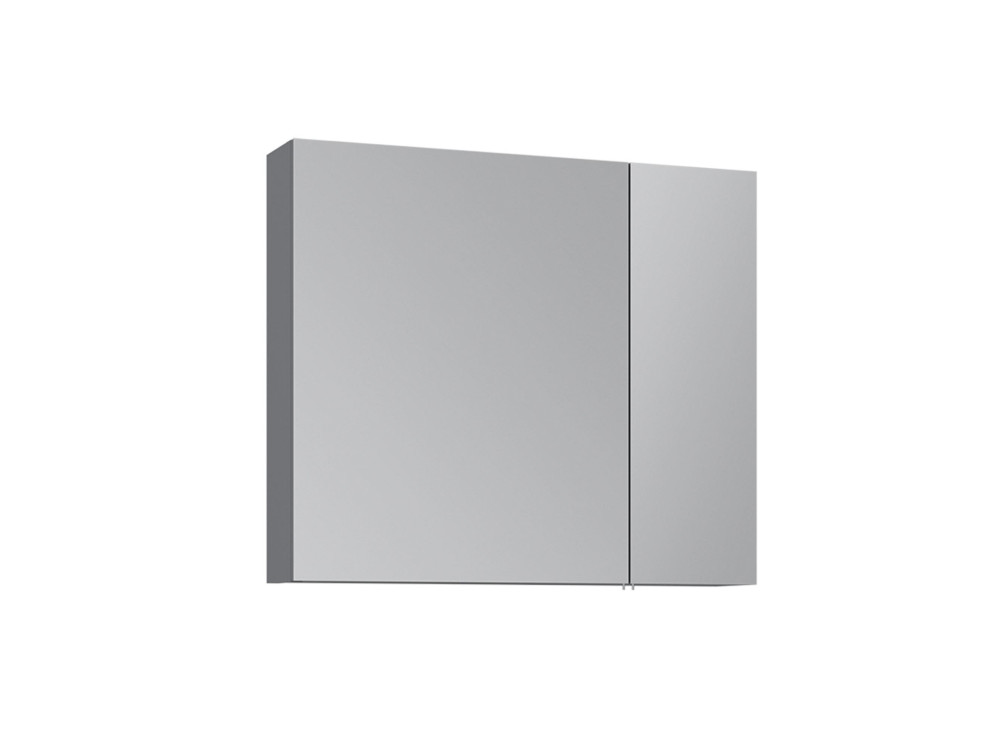 Szafka łazienkowa z lustrem „Nuvola 80 v2” – 75 x 16 x 66 cm – szara