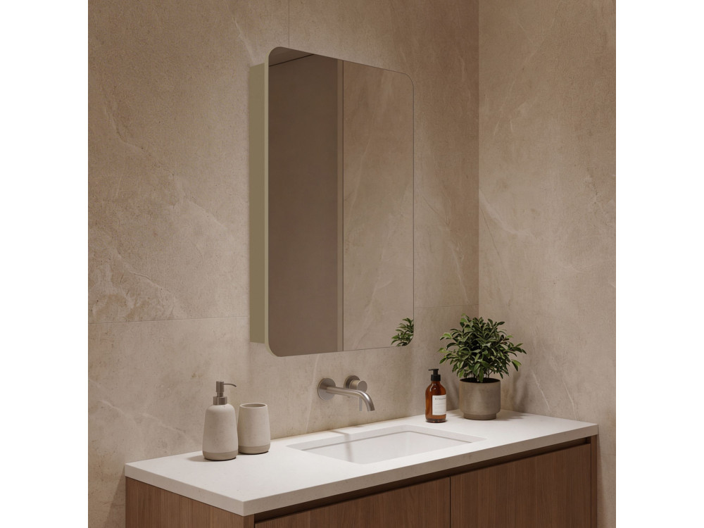 Szafka łazienkowa z lustrem „Orbit 50” – 50 x 16 x 71 cm – Mink
