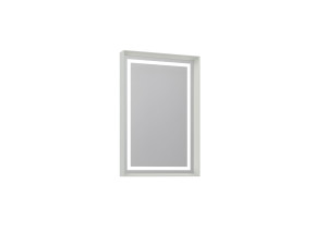 Dekoracyjne lustro drewniane „Craft 60 x 90 v2” – 60 x 10 x 90 cm – matowy kolor kaszmiru