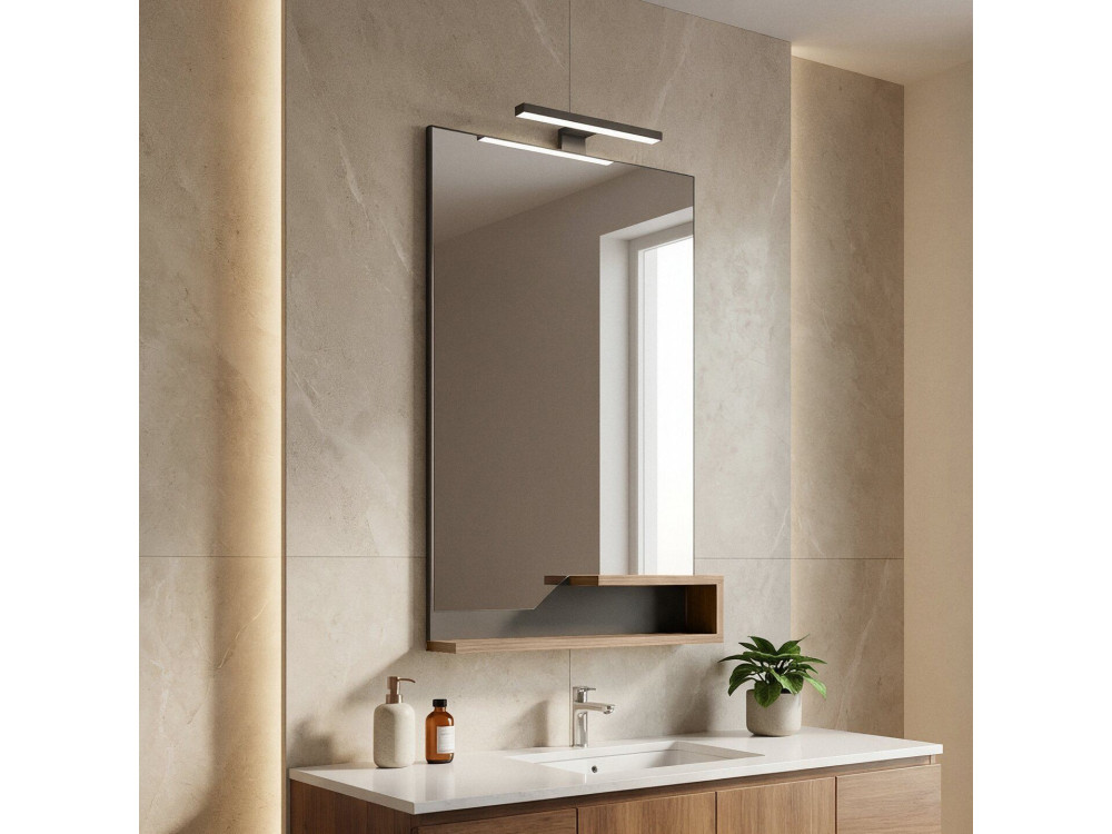 Dekoracyjne lustro drewniane „Galia 60” – 60 x 14 x 100 cm – dąb