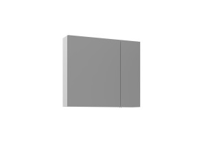 Szafka łazienkowa z lustrem „Bari 80” – 75 x 16 x 66 cm – matowa biel