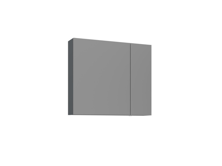 Szafka łazienkowa z lustrem „Bari 80” – 75 x 16 x 66 cm – matowy antracyt