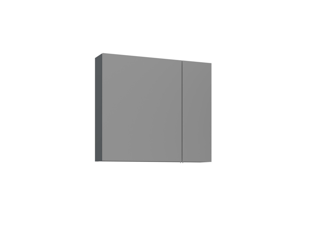 Szafka łazienkowa z lustrem „Bari 80” – 75 x 16 x 66 cm – matowy antracyt