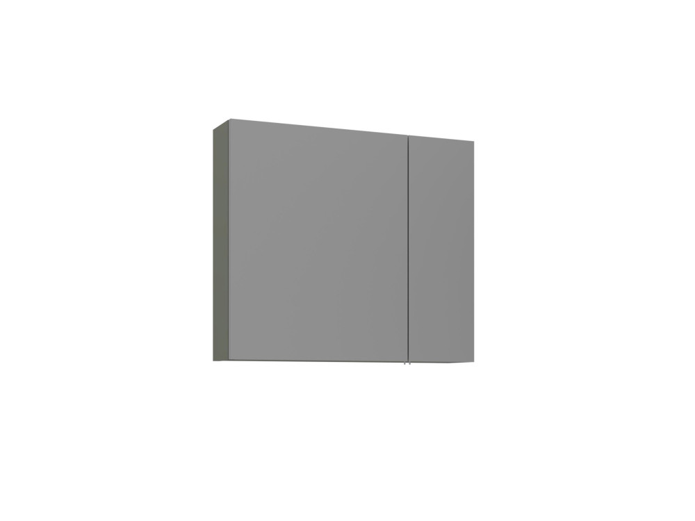 Szafka łazienkowa z lustrem „Bari 80” – 75 x 16 x 66 cm – matowa zieleń