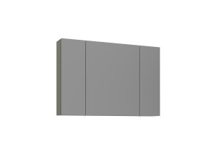 Szafka łazienkowa z lustrem „Bari 100” – 97 x 16 x 66 cm – matowa zieleń