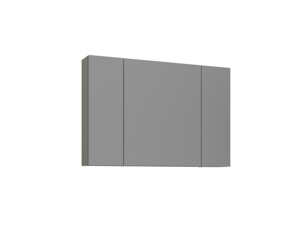 Szafka łazienkowa z lustrem „Bari 100” – 97 x 16 x 66 cm – matowa zieleń