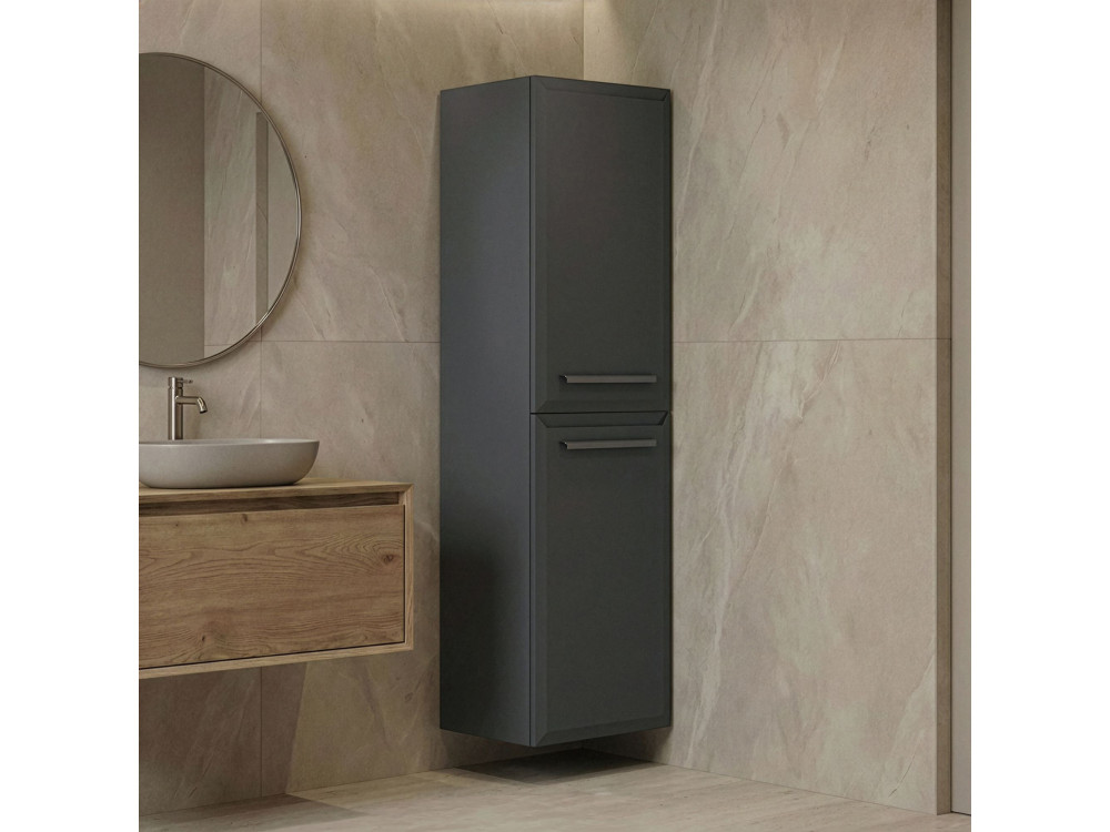 Szafka łazienkowa „Nuvola 40 v3” – 40 x 32 x 138 cm – antracyt