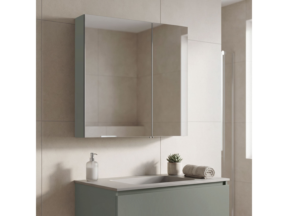 Szafka łazienkowa „Bari 60” – 60 x 16 x 66 cm – matowa zieleń