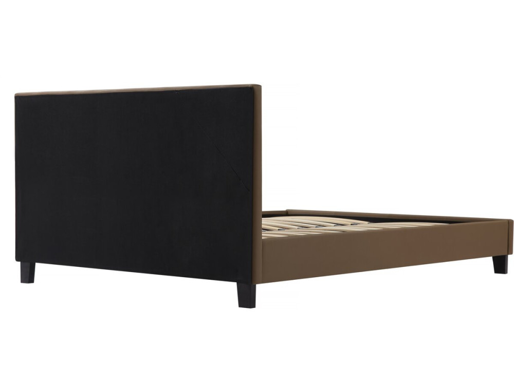 Łóżko LED "Maria" - 140 x 190 cm - Taupe