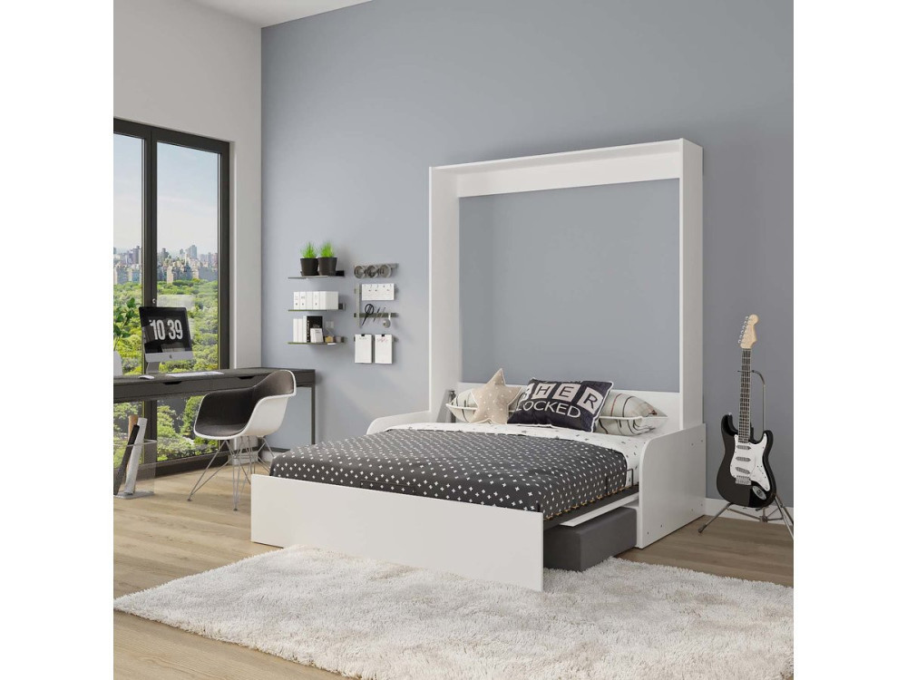 Łóżko składane NYD SOFA 5" - 160 X 200 cm - Biały