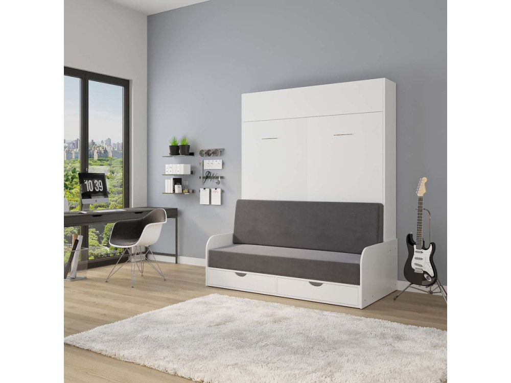 Łóżko składane NYD SOFA 5" - 160 X 200 cm - Biały