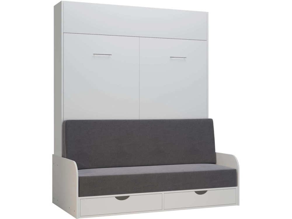 Łóżko składane NYD SOFA 5" - 160 X 200 cm - Biały