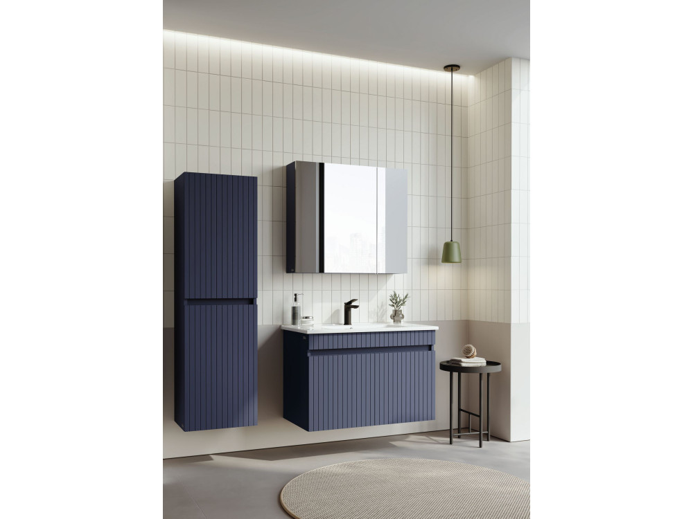Szafka pod umywalkę „Tivoli 85” – 85 x 45 x 57 cm – matowy granatowy
