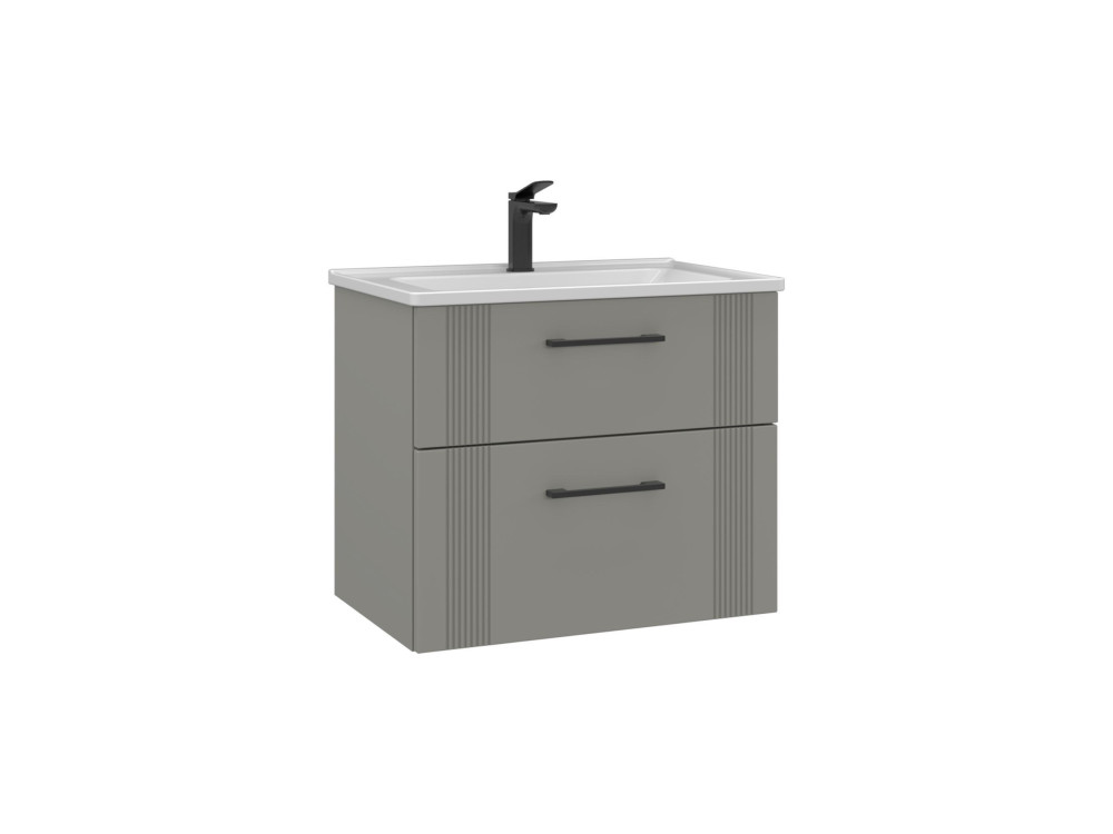 Szafka pod umywalkę „Bari 65 v2” – 65 x 45 x 55 cm – kolor matowy kaszmir