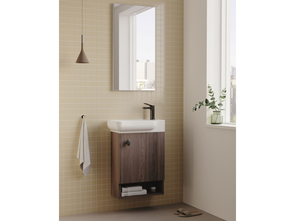 Szafka pod umywalkę „Begonya 55” – 53 x 33 x 75 cm – ciemny orzech
