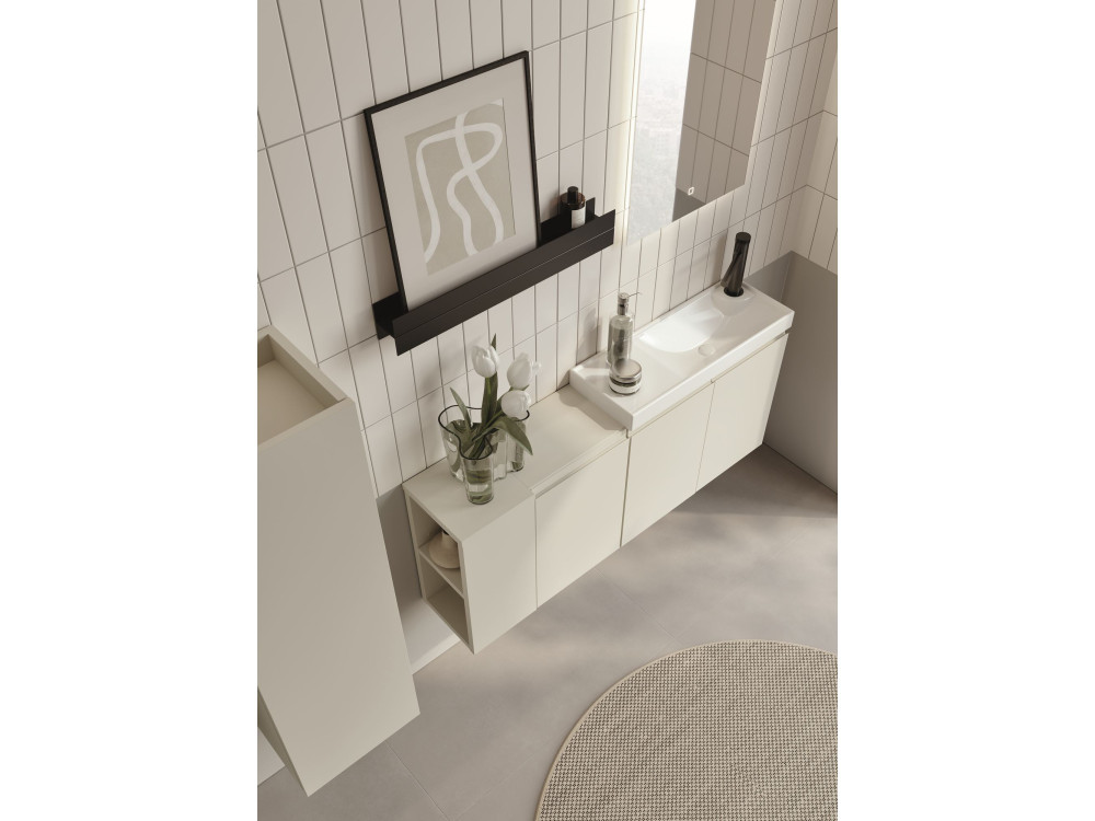 Szafka pod umywalkę „Ferla 110” – 110 x 22 x 45 cm – kolor Matte Cashmere