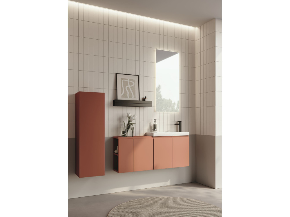 Szafka pod umywalkę „Ferla 110” – 110 x 22 x 45 cm – kolor Matte Cinnamon