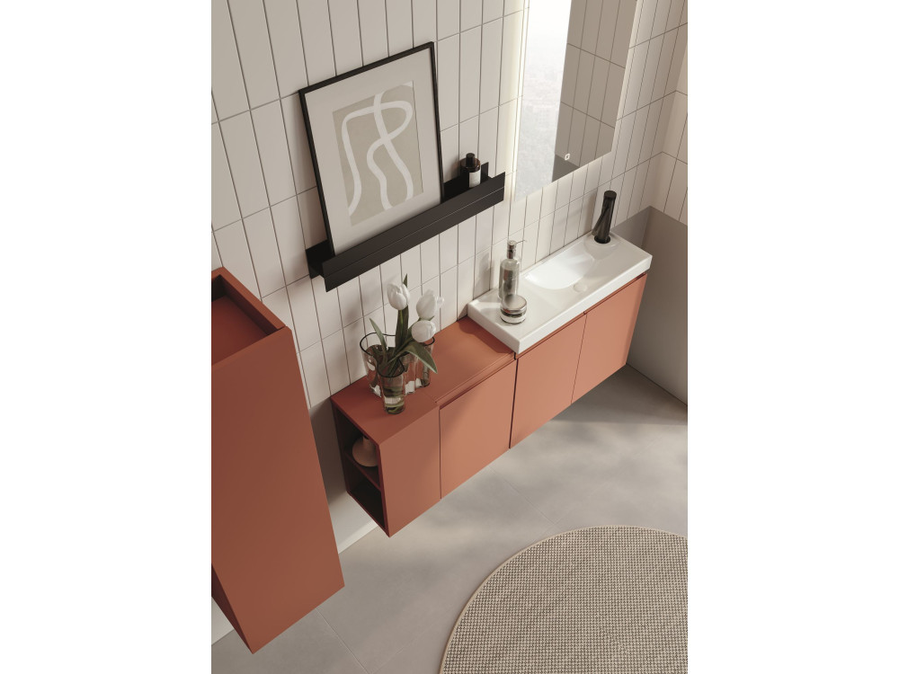 Szafka pod umywalkę „Ferla 110” – 110 x 22 x 45 cm – kolor Matte Cinnamon