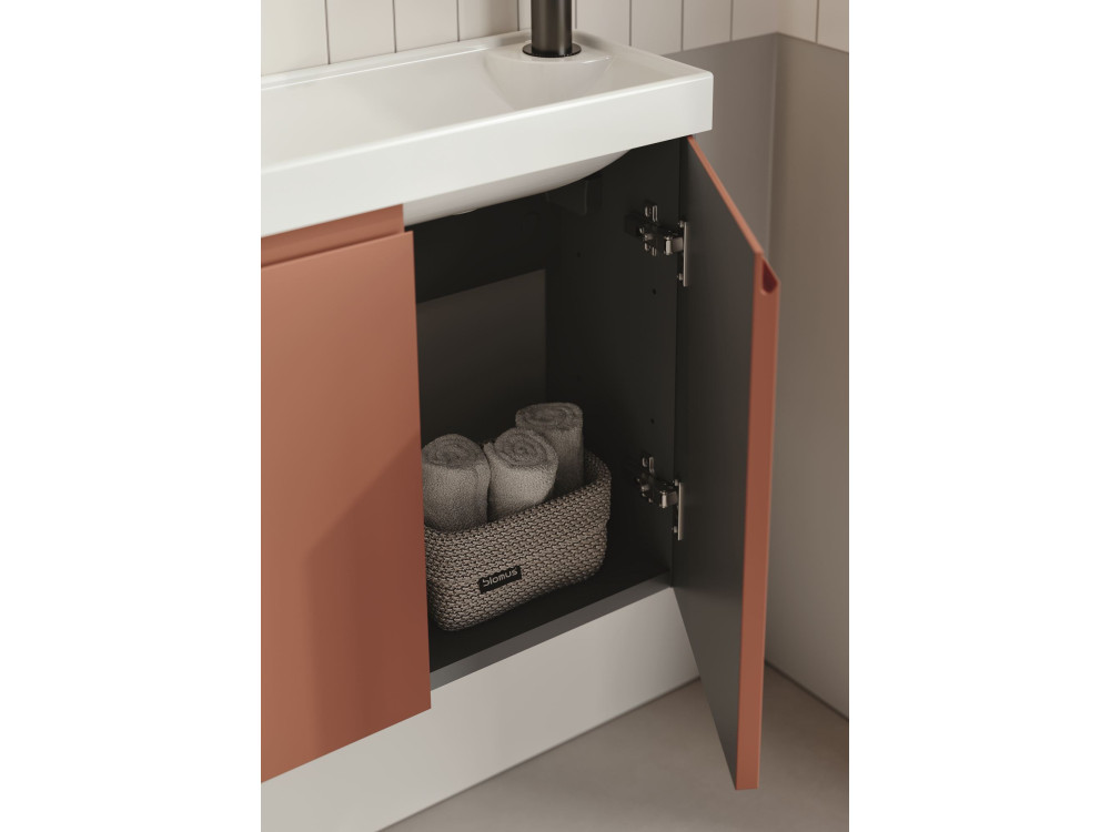 Szafka pod umywalkę „Ferla 110” – 110 x 22 x 45 cm – kolor Matte Cinnamon
