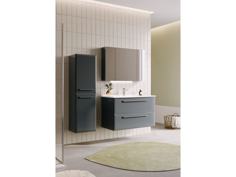 Szafka łazienkowa „Nuvola 40 v3” – 40 x 32 x 138 cm – antracyt