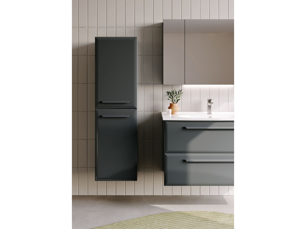 Szafka łazienkowa „Nuvola 40 v3” – 40 x 32 x 138 cm – antracyt