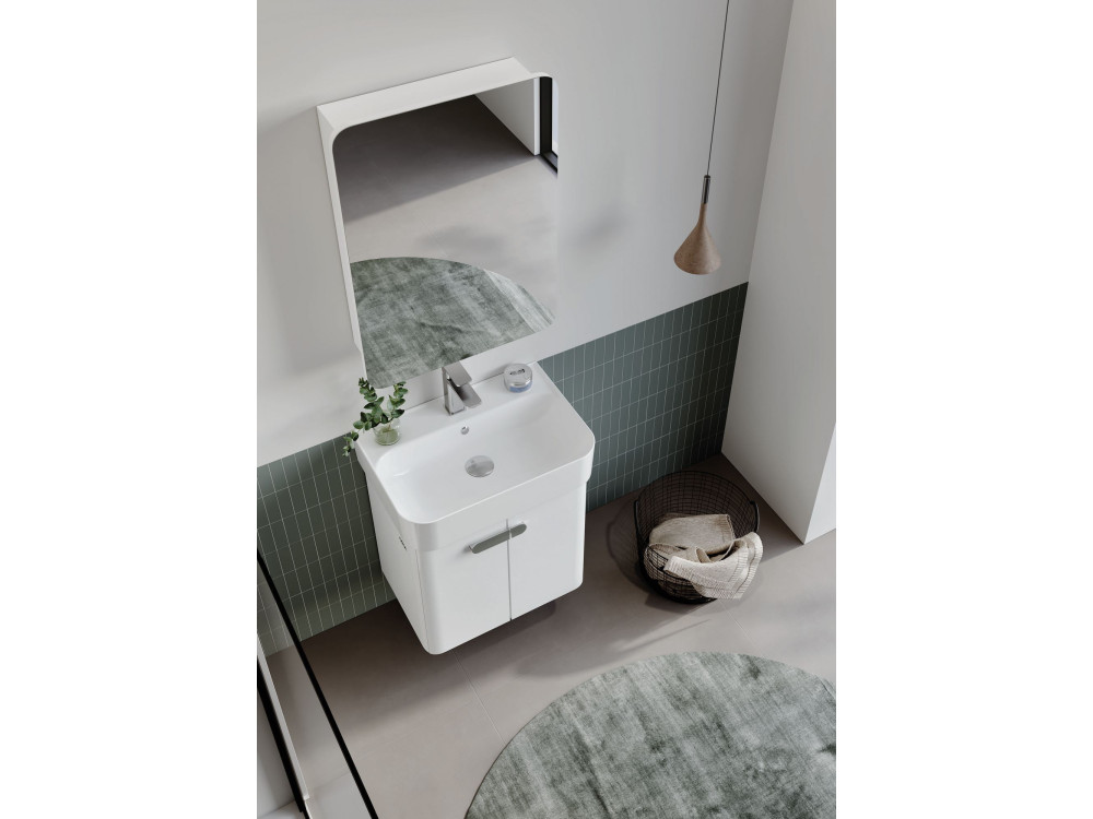 Szafka pod umywalkę „Orbit 55” – 55 x 38 x 62 cm – biała