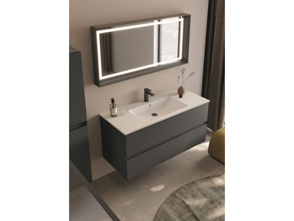 Szafka pod umywalkę „Nest 121 v2” – 121 x 51 x 55 cm – matowy antracyt