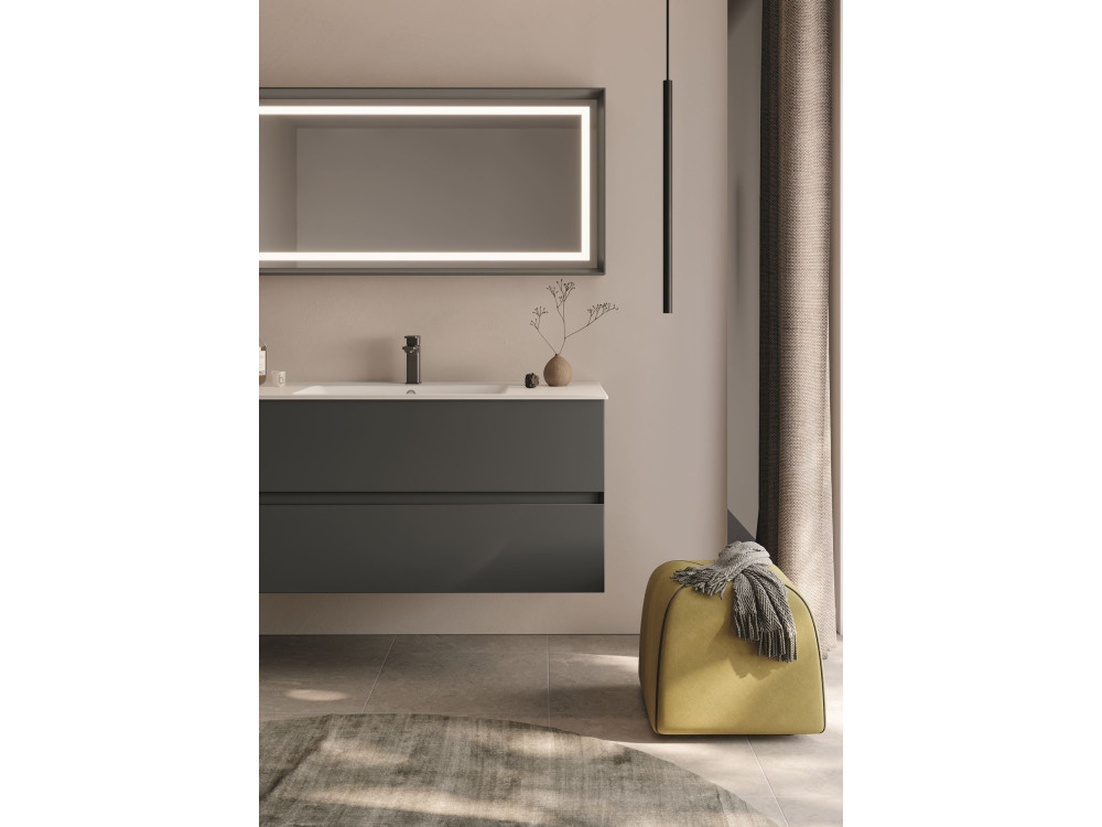 Szafka pod umywalkę „Nest 121 v2” – 121 x 51 x 55 cm – matowy antracyt