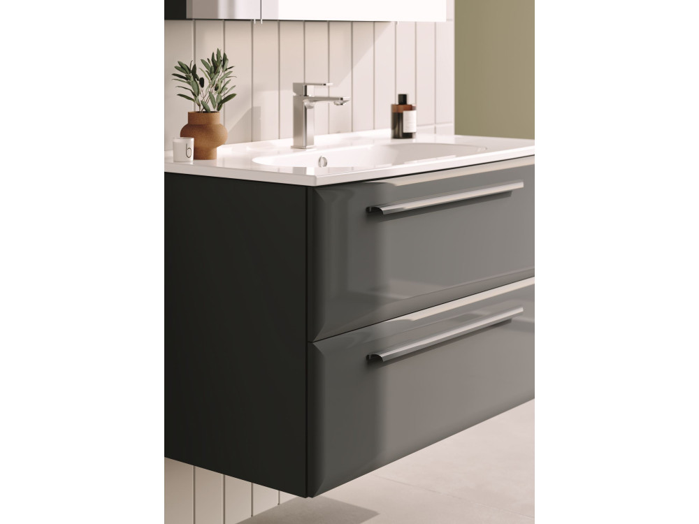 Szafka pod umywalkę „Nuvola 100 v2” – 100 x 50 x 62 cm – antracyt