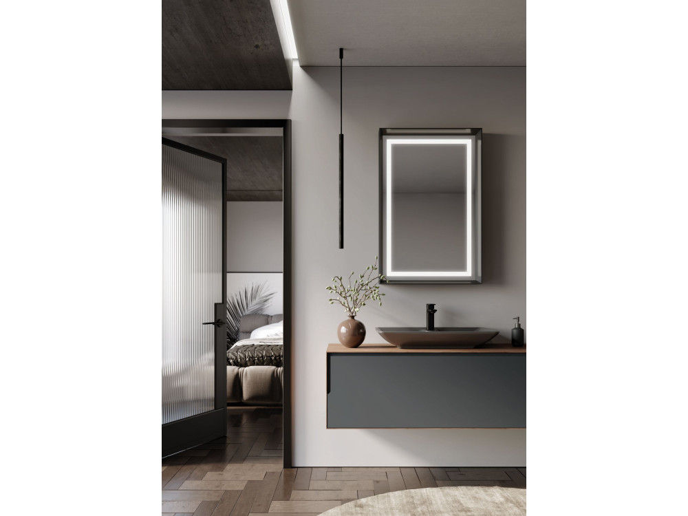 Szafka pod umywalkę „Craft 120” – 120 x 50 x 40 cm – orzech / antracyt