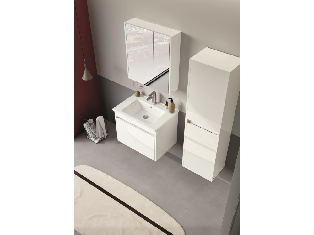 Szafka pod umywalkę „Arno 65” – 65 x 45 x 52 cm – biała