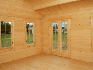 Drewniana szopa ogrodowa "Bern" - 17,64m² - 4,20 x 4,20 x 3,50 m - 45 mm 2