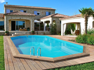 Basen drewniany " Palma " - 7,57 x 4,07 x 1,31 m