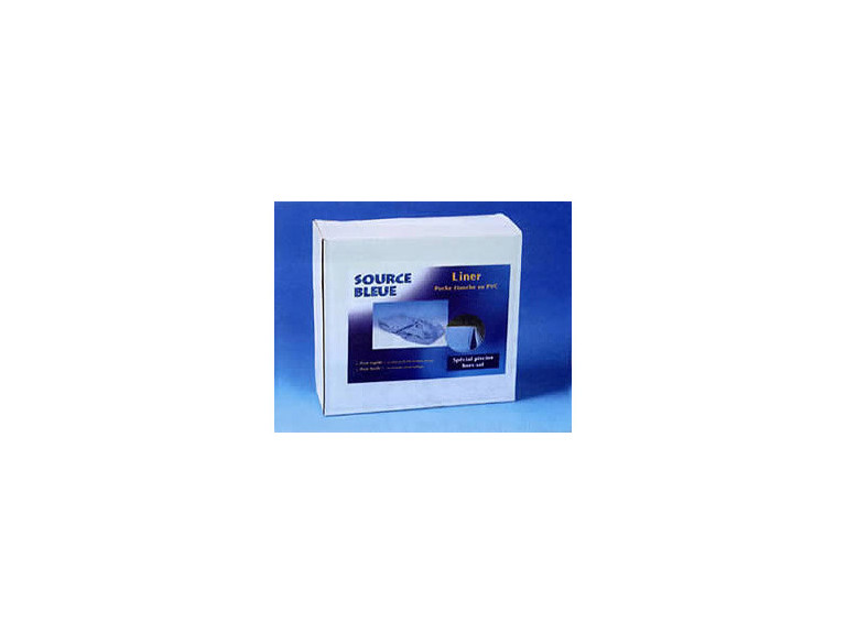 Liner uni blue overlap 30/100e - 5,50 x 1,22/1,32 m