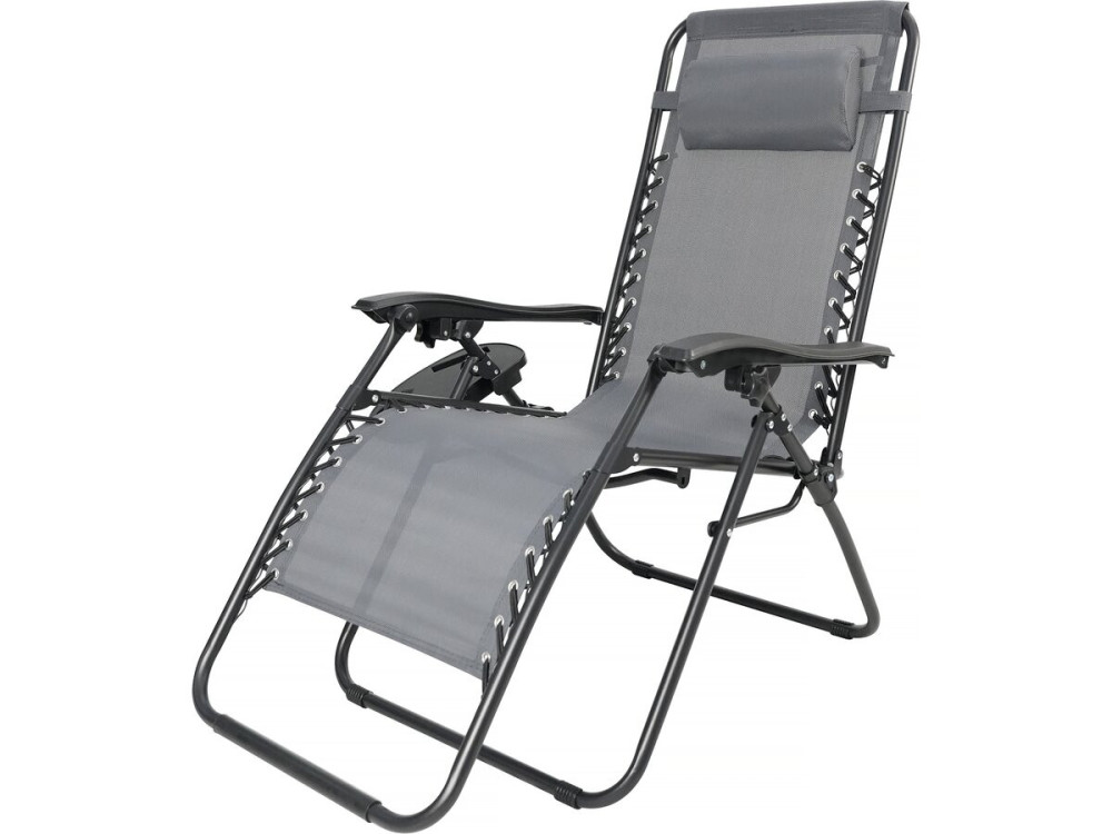 Fotel ogrodowy "Sintra" zero gravity recliner - szary