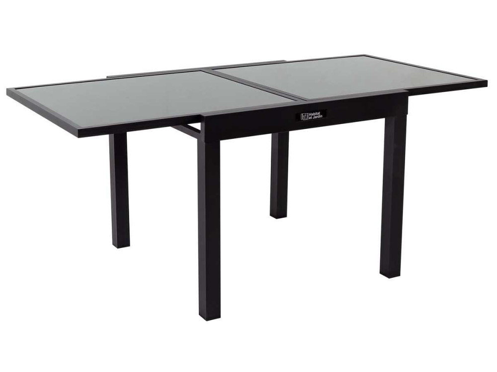 Stół ogrodowy rozkładany "Porto 8" z aluminium - Phoenix - Czarny