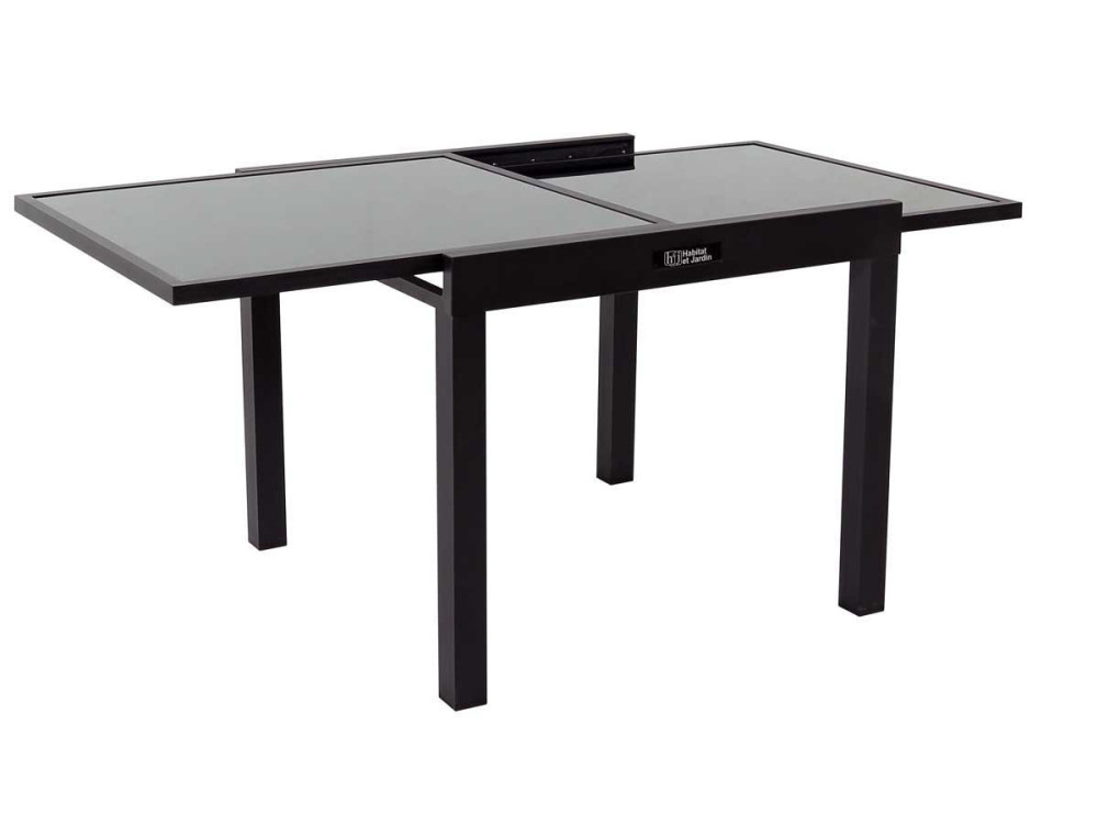 Stół ogrodowy rozkładany "Porto 8" z aluminium - Phoenix - Czarny