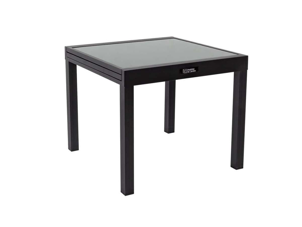 Stół ogrodowy rozkładany "Porto 8" z aluminium - Phoenix - Czarny