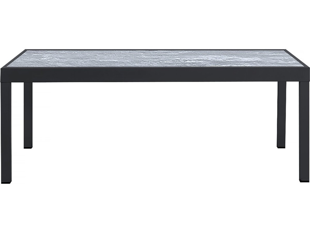 Rozkładany aluminiowy stół ogrodowy "Lagos" - 200/320 x 105 x 76 cm - Szary