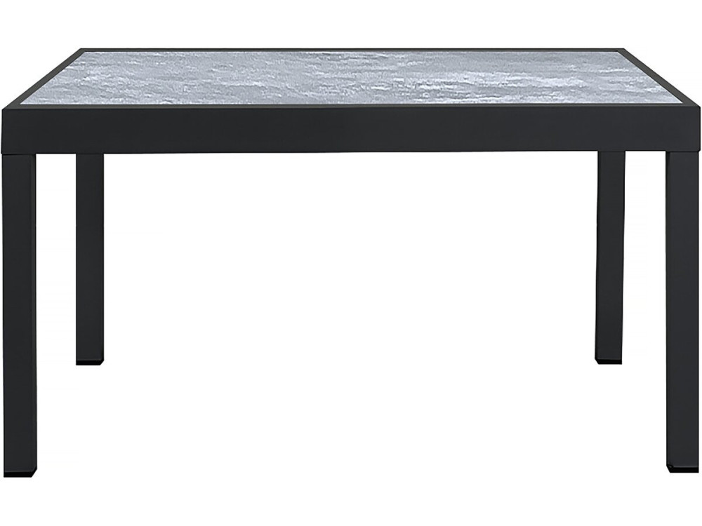 Rozkładany aluminiowy stół ogrodowy "Lagos" - 140/280 x 90 x 76 cm - Szary