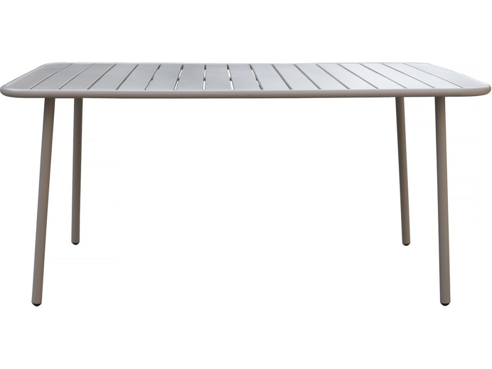 Stół ogrodowy metalowy "Bilbao" - 150 x 90 x 71 cm - Taupe