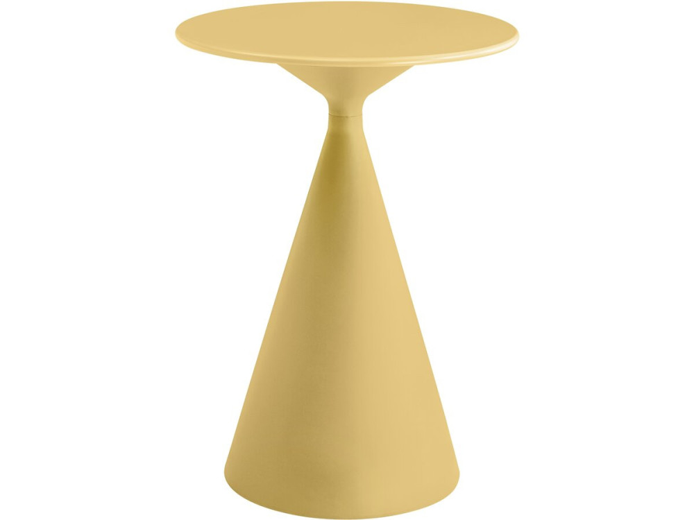 Stół ogrodowy bistro ⌀80 cm "Néora" - Żółty