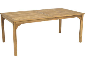 Rozkładany drewniany stół ogrodowy "Valladolid" 180/240 cm - miejsca od 6 do 10 - Brązowy