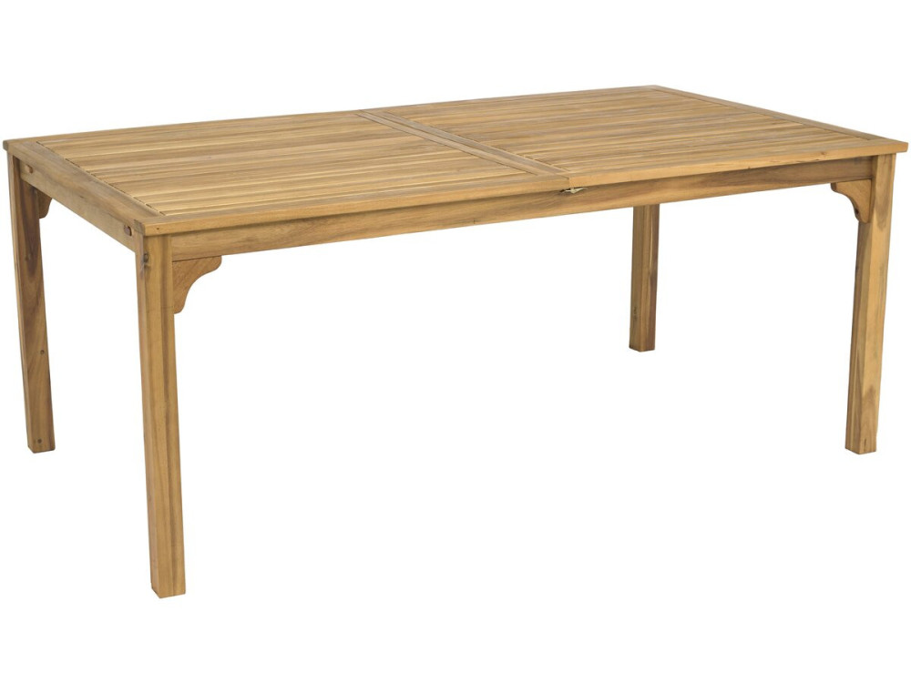 Rozkładany drewniany stół ogrodowy "Valladolid" 180/240 cm - miejsca od 6 do 10 - Brązowy