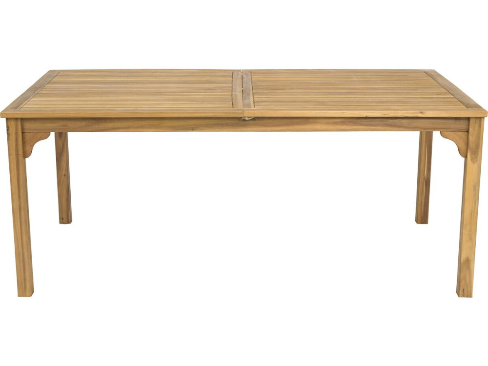 Rozkładany drewniany stół ogrodowy "Valladolid" 180/240 cm - miejsca od 6 do 10 - Brązowy