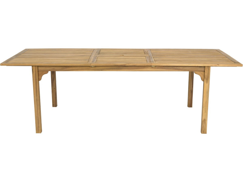 Rozkładany drewniany stół ogrodowy "Valladolid" 180/240 cm - miejsca od 6 do 10 - Brązowy