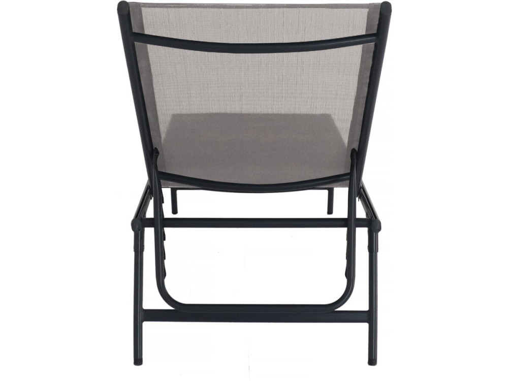 Komplet 2 metalowych leżaków "Sublima" - 180 x 54 x 104 cm - Taupe