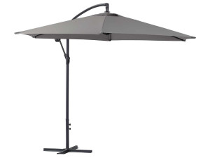 Parasol ogrodowy "Ilios" aluminiowy obrotowy  - Okrągły - Ø 3 m - Szary
